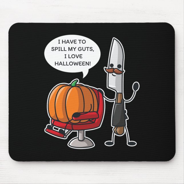 Mousepad Eu Tenho Que Desabafar Eu Amo Abóbora De Halloween (Frente)