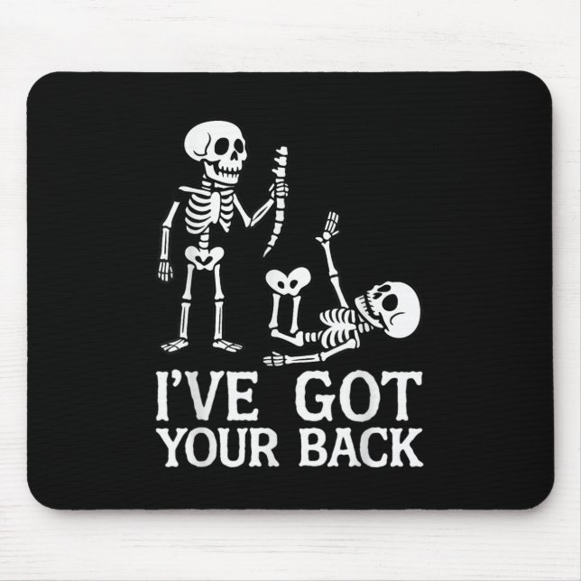 Mousepad Eu Tenho Seu Traje de Esqueletos de Halloween Engr (Frente)