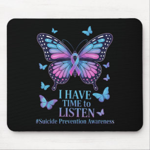 Mousepad Eu Tenho Tempo Para Ouvir Suicídio Sensibilização 