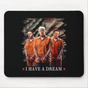 Mousepad Eu Tenho Um Sonho Engraçado Policial Dizendo Citaç