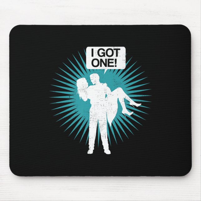 Mousepad Eu Tenho Uma Festa de Solteiro Engraçada Presente  (Frente)