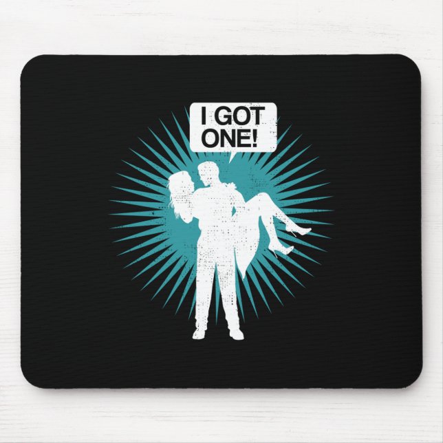 Mousepad Eu Tenho Uma Festa de Solteiro Engraçada Presente  (Frente)