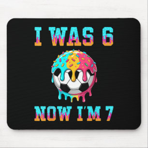 Mousepad Eu tinha 6 anos agora tenho 7 anos Futebol Meninos