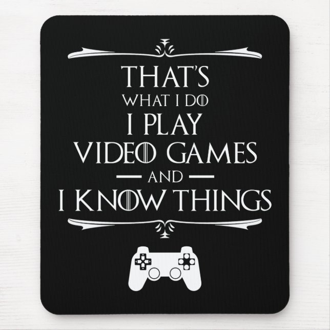 Mousepad Eu Toco Videos games E Sei Coisas (Frente)
