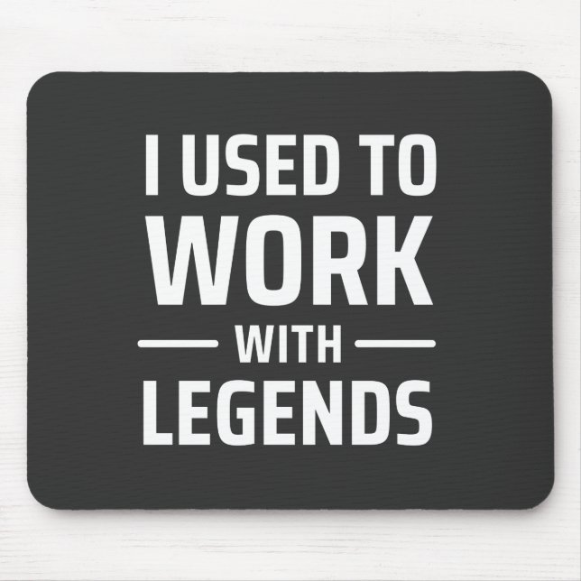 Mousepad Eu Trabalhava Com Legendas (Frente)