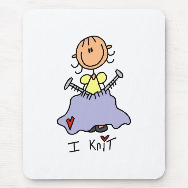 Mousepad Eu Tricô (Frente)