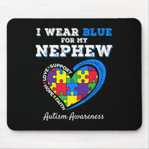 Mousepad Eu Uso Azul Pelo Meu Sobrinho Autismo Conscientiza