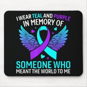Mousepad Eu Uso Azul Turquesa E Roxo Por Alguém Que Signifi