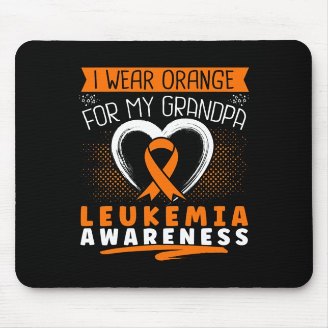 Mousepad Eu Uso Laranja Pelo Meu Avô Conscientização sobre  (Frente)