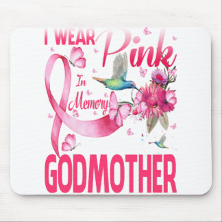 Mousepad Eu Uso Rosa Em Memória Da Minha Madrinha