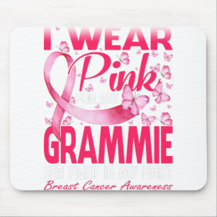 Mousepad Eu Uso Rosa Para a Consciência do Câncer de Mama d