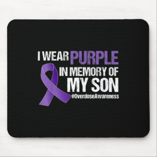 Mousepad Eu Uso Roxo Em Conscientização Sobre Overdose Pelo