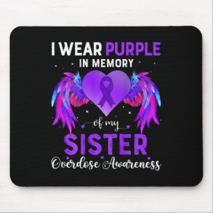 Mousepad Eu Uso Roxo Em Memória Da Sobredosagem Da Minha Ir