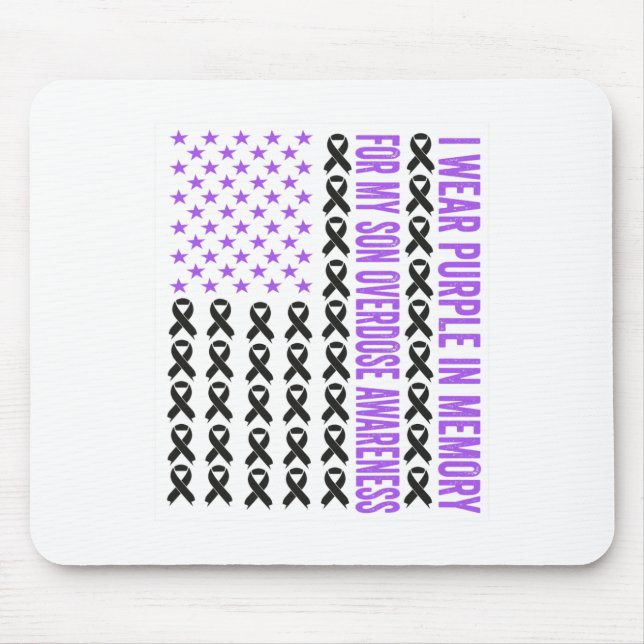 Mousepad Eu Uso Roxo Em Memória Do Meu Filho Conscientizaçã (Frente)