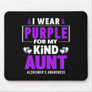 Mousepad Eu Uso Roxo Para a Conscientização da Minha Tia He