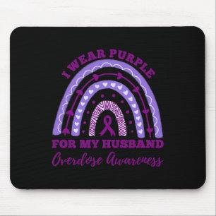 Mousepad Eu Uso Roxo Pelo Meu Marido Conscientização Sobre