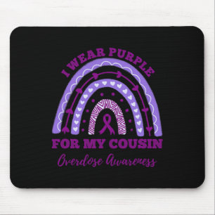 Mousepad Eu Uso Roxo Pelo Meu Primo Dia de Conscientização