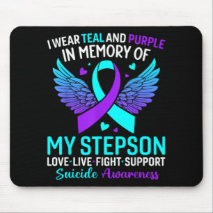 Mousepad Eu Uso Verde Turquesa E Roxo Para A Prevenção Do S