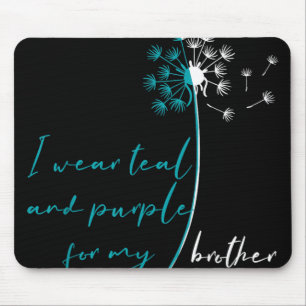 Mousepad Eu Uso Verde Turquesa E Roxo Pelo Meu Irmão Preven