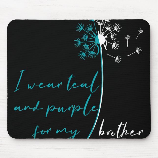 Mousepad Eu Uso Verde Turquesa E Roxo Pelo Meu Irmão Preven (Frente)