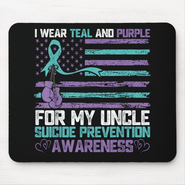 Mousepad Eu Uso Verde Turquesa E Roxo Pelo Meu Tio Conscien (Frente)
