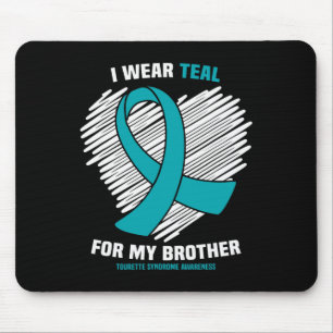 Mousepad Eu Uso Verde Turquesa Pelo Meu Irmão Conscientizaç