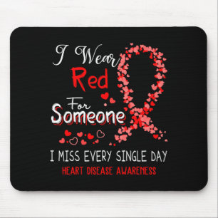 Mousepad Eu Uso Vermelho Para Alguém Conscientização sobre