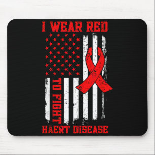 Mousepad Eu Uso Vermelho Para Combater a Consciência da Doe