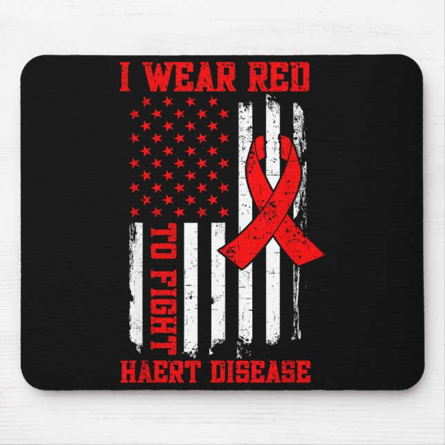 Mousepad Eu Uso Vermelho Para Combater a Consciência da Doe (Frente)