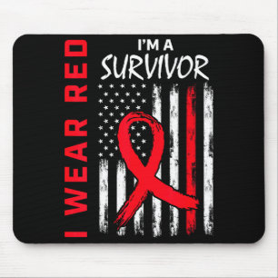 Mousepad Eu Uso Vermelho Sou Uma Sobrevivente Conscientizaç