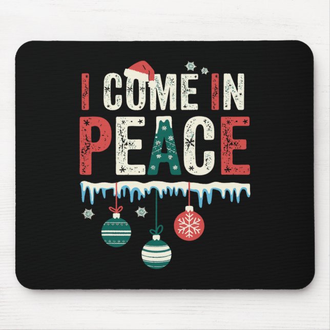 Mousepad Eu Venho Em Paz Estou Paz Divertido Casal Combinan (Frente)