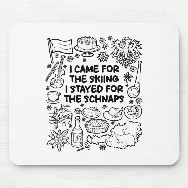 Mousepad Eu Vim Para O Esqui (Frente)