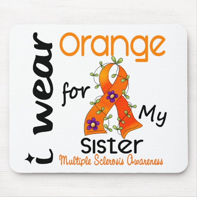 Mousepad Eu visto a esclerose múltipla do MS da irmã da (Frente)