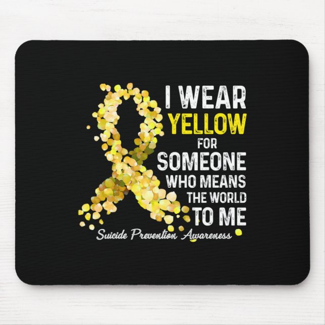 Mousepad Eu Visto Amarelo Para Alguém Que Perca A Prevenção (Frente)