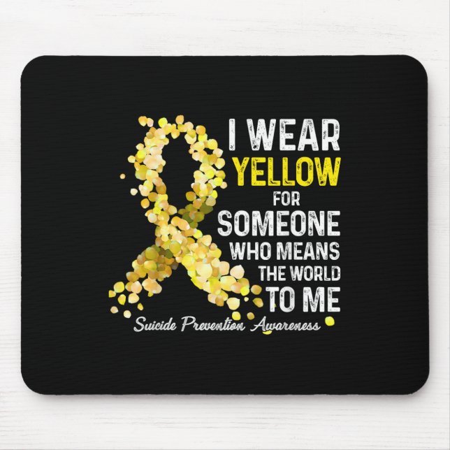 Mousepad Eu Visto Amarelo Para Alguém Que Perca A Prevenção (Frente)