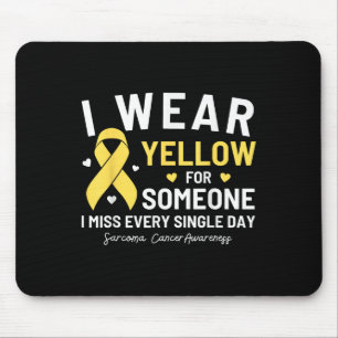 Mousepad Eu Visto Amarelo Para Alguém Saber Cancer Sarcoma