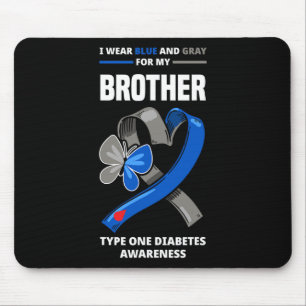 Mousepad Eu Visto Azul E Cinza Para Meu Irmão Tipo Um Desab