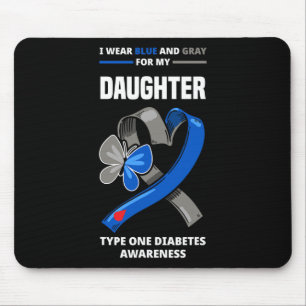 Mousepad Eu Visto Azul E Cinza Para Minha Filha Tipo Um Dia
