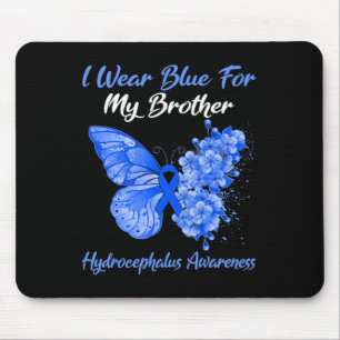 Mousepad Eu Visto Azul Para A Consciência Do Meu Irmão Hidr
