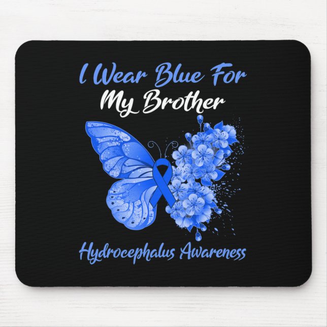 Mousepad Eu Visto Azul Para A Consciência Do Meu Irmão Hidr (Frente)