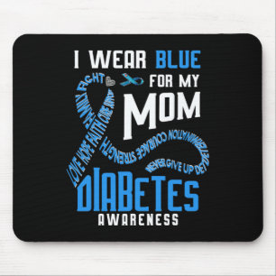 Mousepad Eu visto azul para a minha mãe.