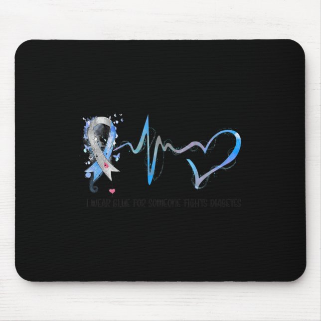 Mousepad Eu Visto Azul Para Alguém Combatendo A Consciência (Frente)