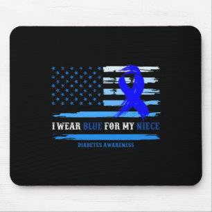 Mousepad Eu Visto Azul Para Meu Próprio Mês De Consciência