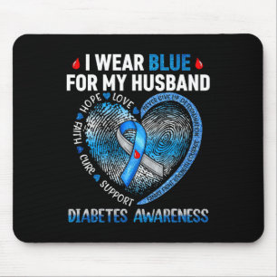 Mousepad Eu Visto Azul Para Minha Família De Consciência Da