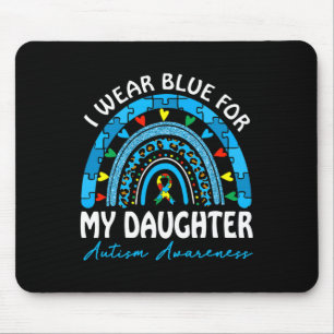 Mousepad Eu Visto Azul Para Minha Filha Autismo Matar Consc
