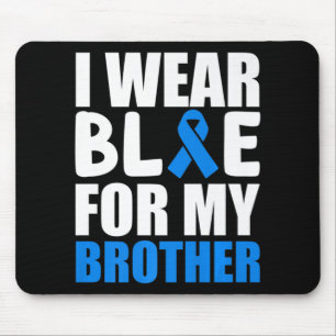 Mousepad Eu Visto Azul Para Minha Fita De Consciência Do Au