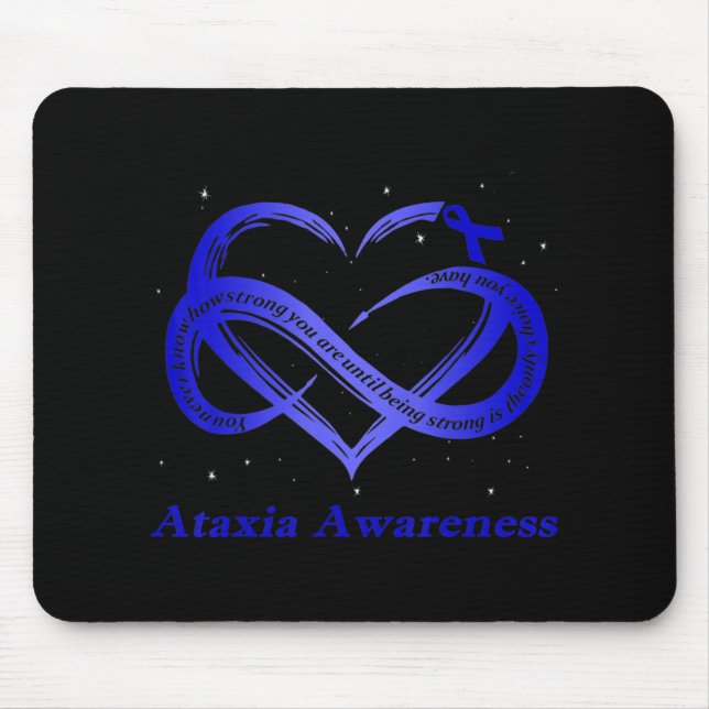 Mousepad Eu Visto Azul Para O Guerreiro Da Consciência Atax (Frente)