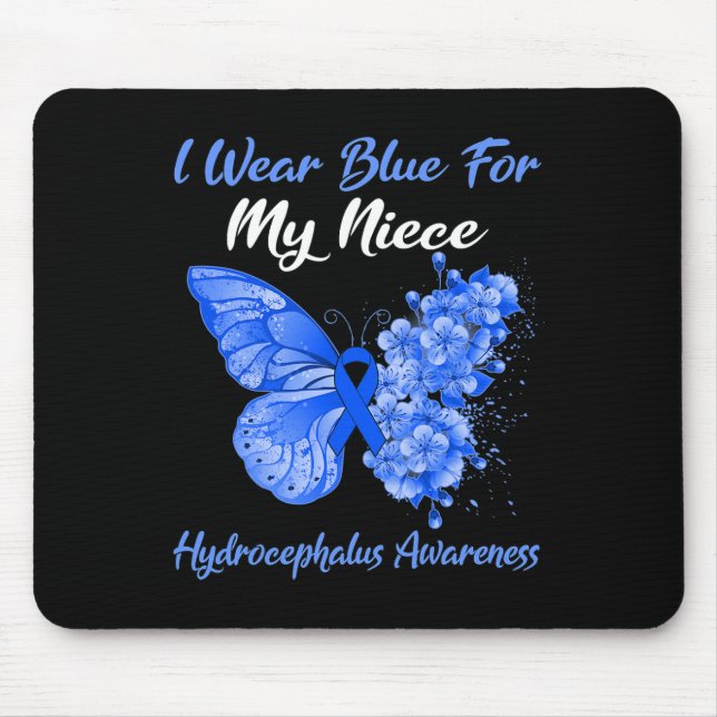 Mousepad Eu Visto Azul Para O Meu Guerreiro Da Niece Hydroc (Frente)