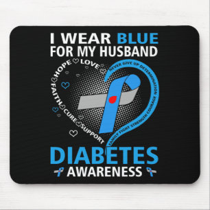 Mousepad Eu Visto Azul Para O Meu Husbynn Esperança Que Ama