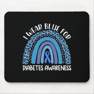 Mousepad Eu Visto Azul Para O Suporte À Consciência Da Diab